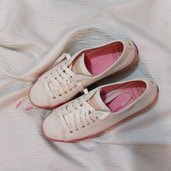 Keds Cream and Pink Espadrille Sneakers - Picture 4 of 13